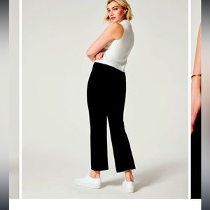 Spanx Kick Flare Black Pants-pull on